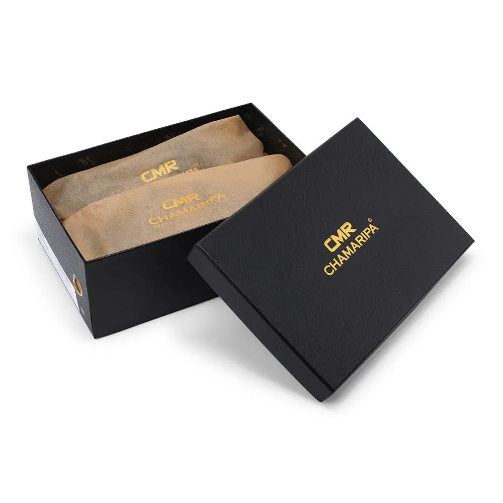 6 CM/2.36 Inches CMR CHAMARIPA Men's Elevator Dress Loafers - Black Shell Cordovan, Goodyear Welted Construction