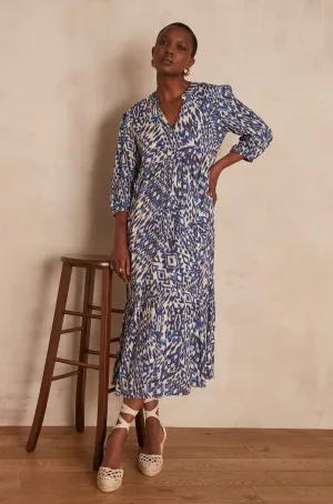 ALPHA PRINTED MAXI DRESS