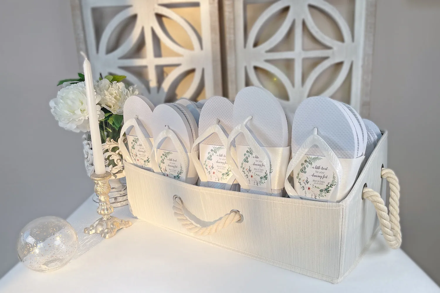 Ava Bulk Flip Flop Favor Bundle (40 Pairs)