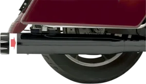 BASSANI XHAUST 4" Quick Change Mufflers - Black - FL '95-'16 Quick Change Series Slip-On Mufflers