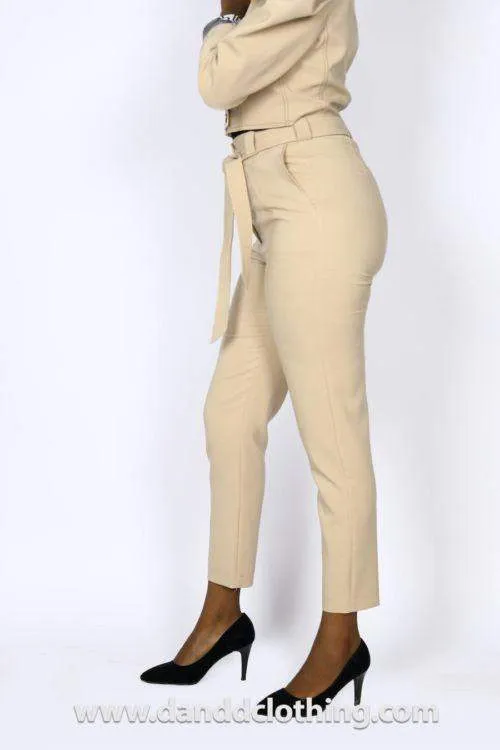 Beige African Office Pants