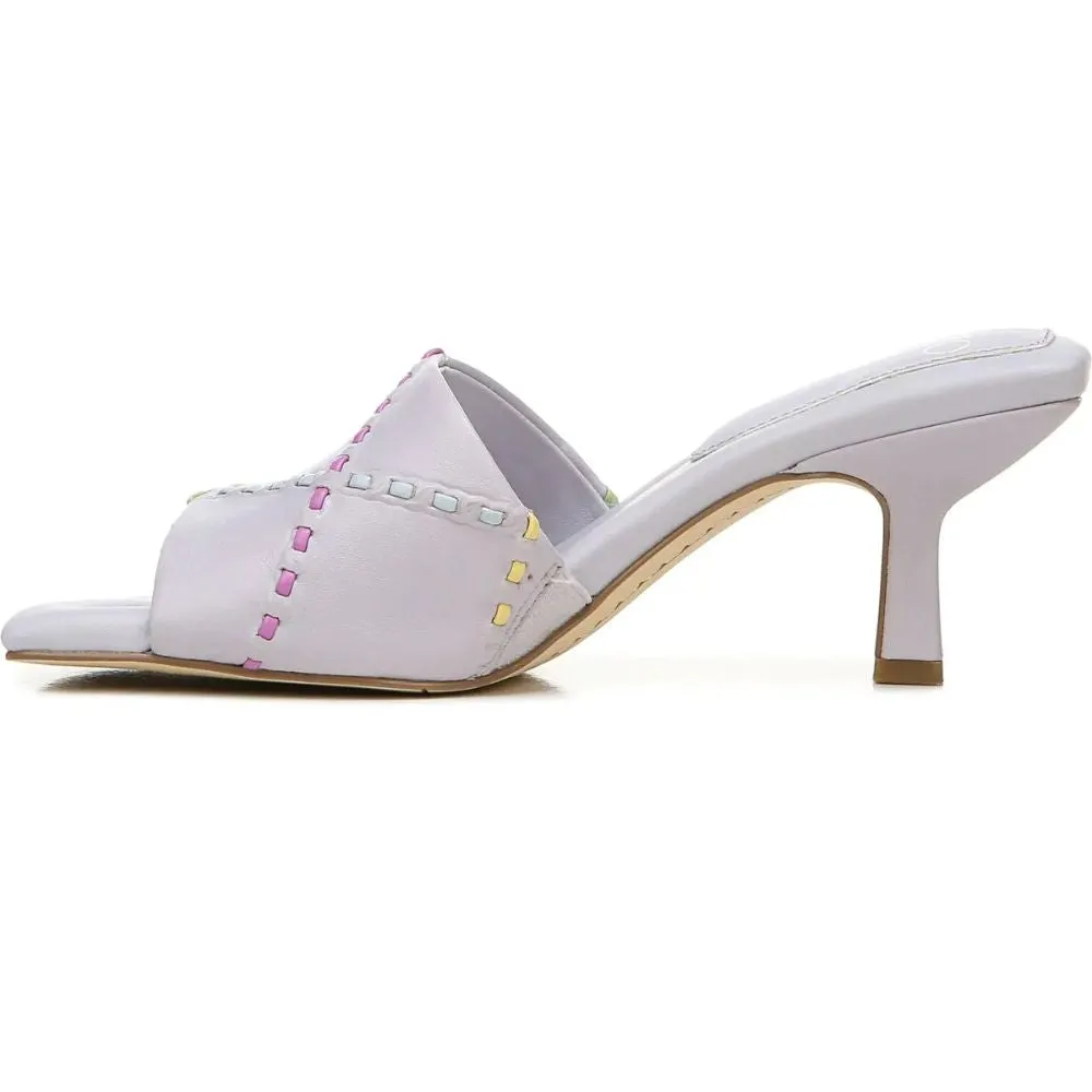 Betty Soft Periwinkle Leather Franco Sarto Slide Sandals
