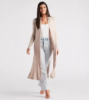 Breezy Chic Crochet Trim Kimono