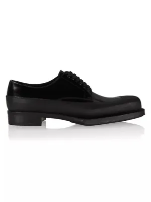 Brushed Leather Derby Loafers