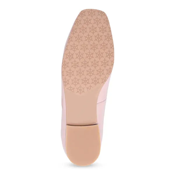 Bueno Eliana Mary Jane Flat  -  Pale Pink Patent