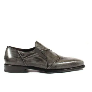 Cesare Paciotti Luxury Italian Men's Designer Shoes Magic Old Antracite Leather Loafers (CPM2582)