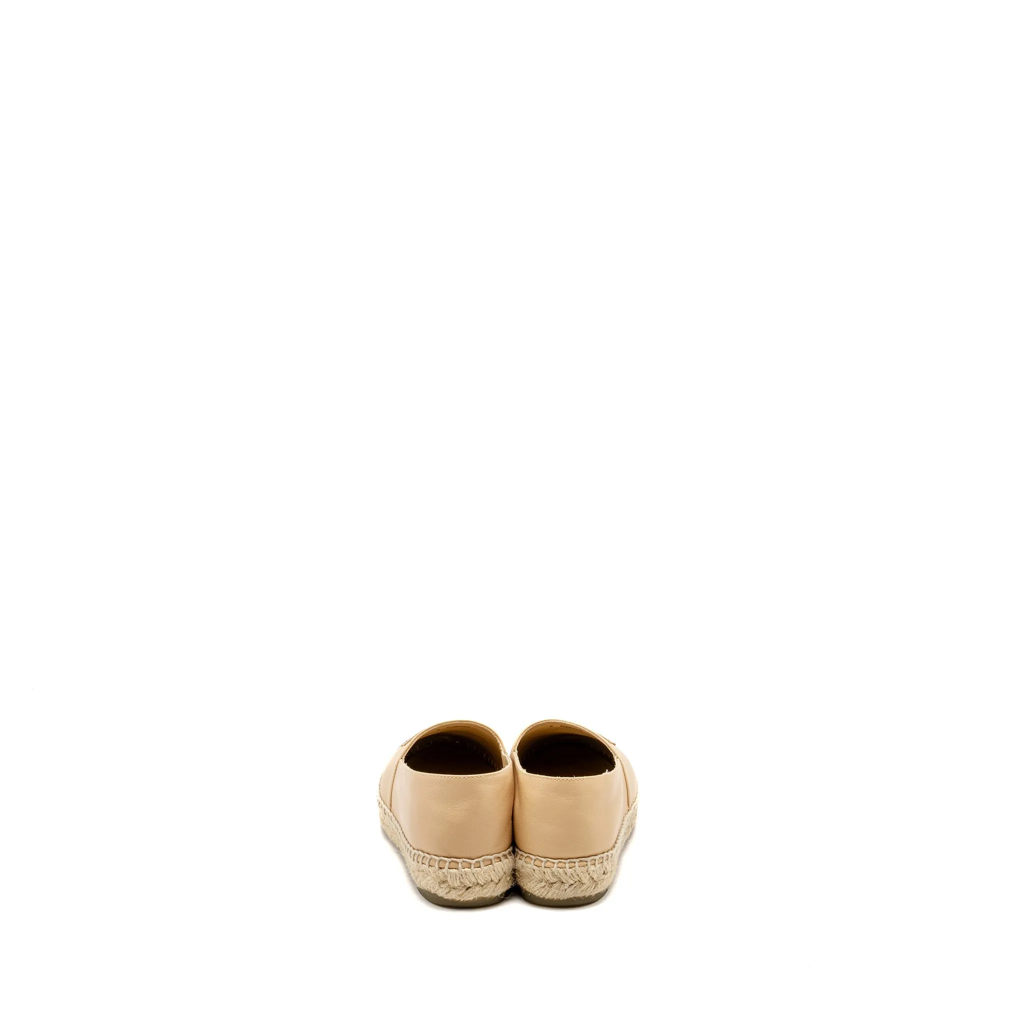 Chanel size 36 Espadrilles Lambskin Beige/Black