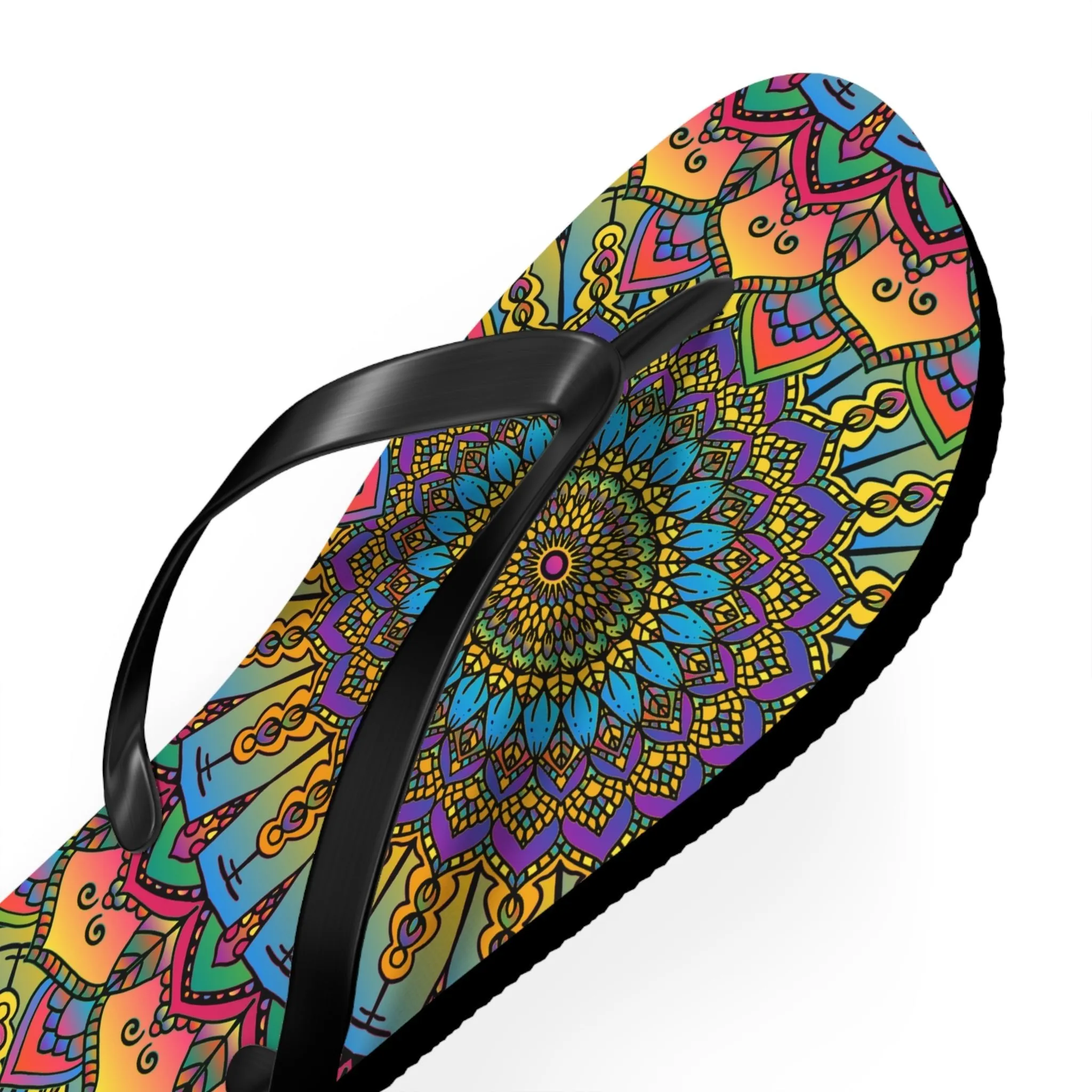 Colorful Mandala Flip Flops - Boho Style