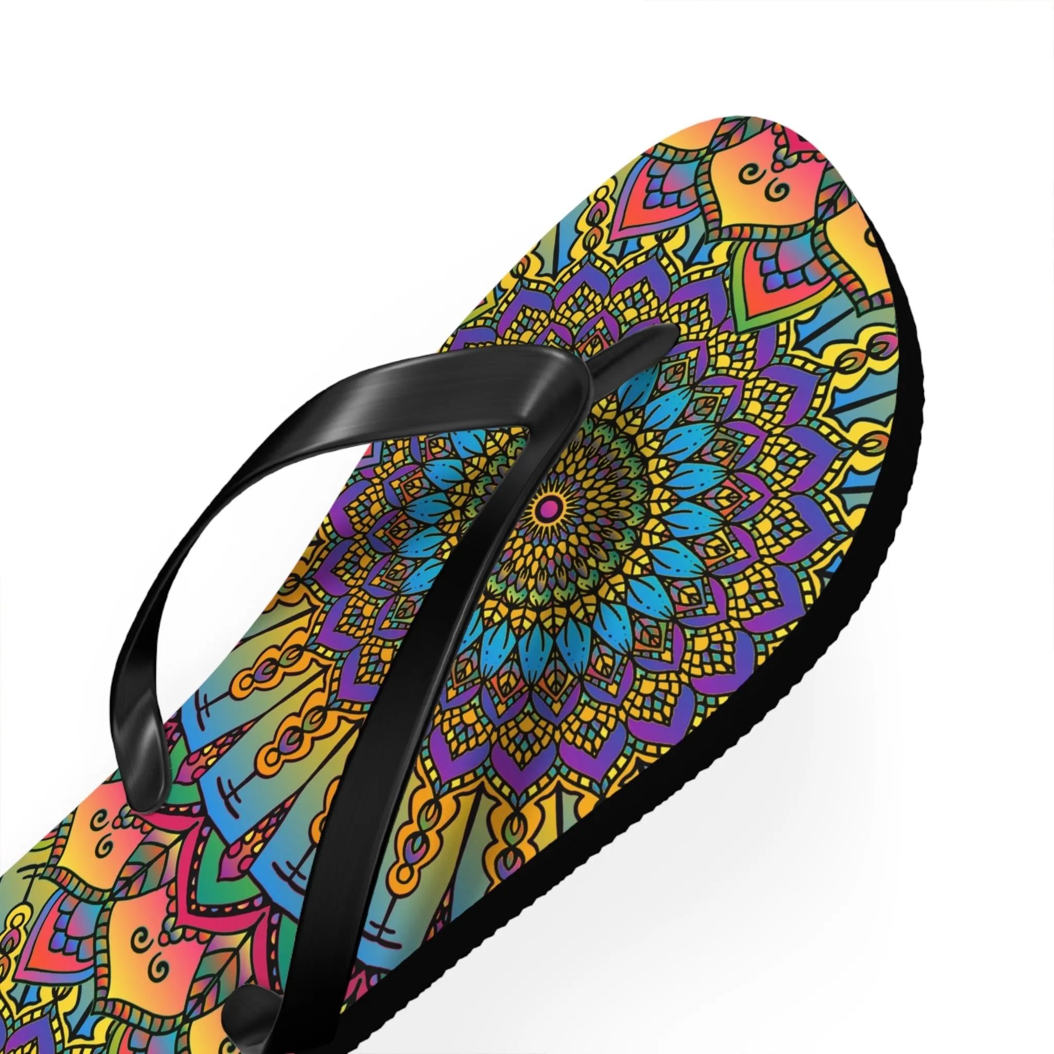 Colorful Mandala Flip Flops - Boho Style