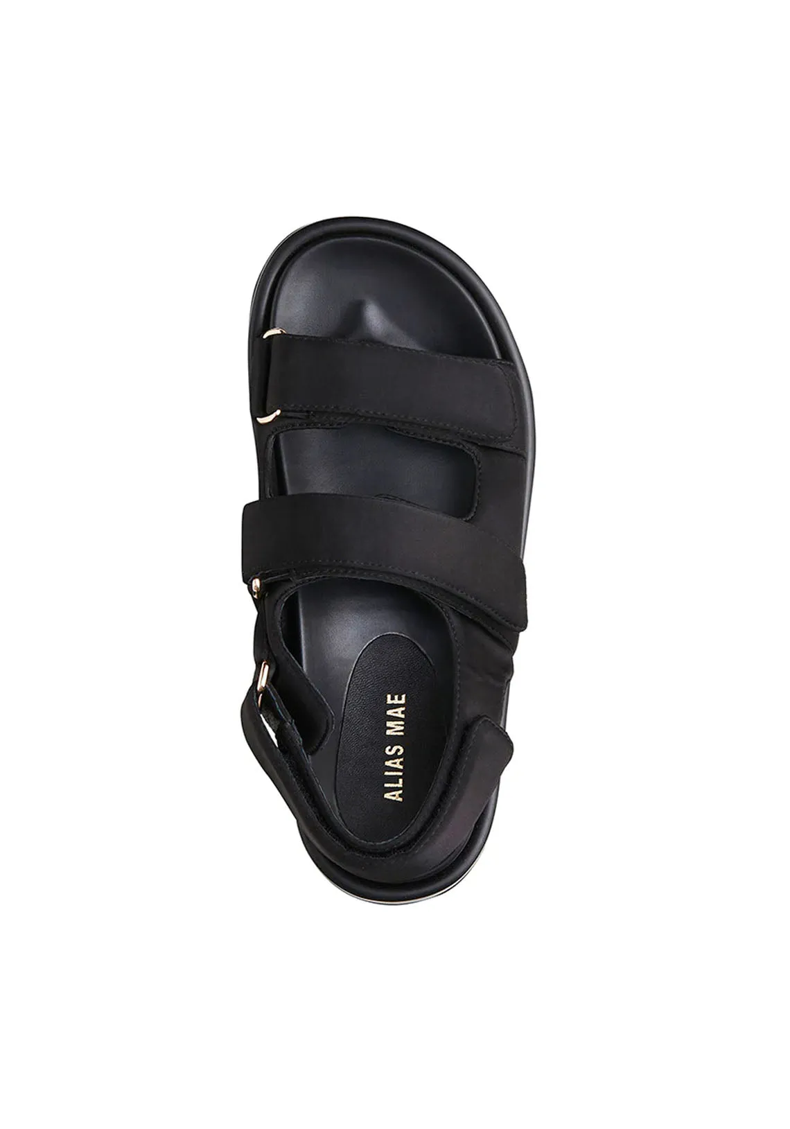 DARCY SANDAL BLACK SATIN