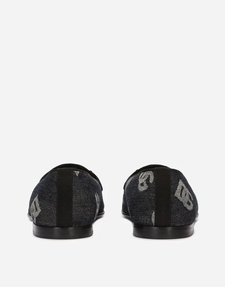 Denim Logo Loafers