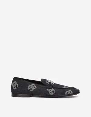 Denim Logo Loafers