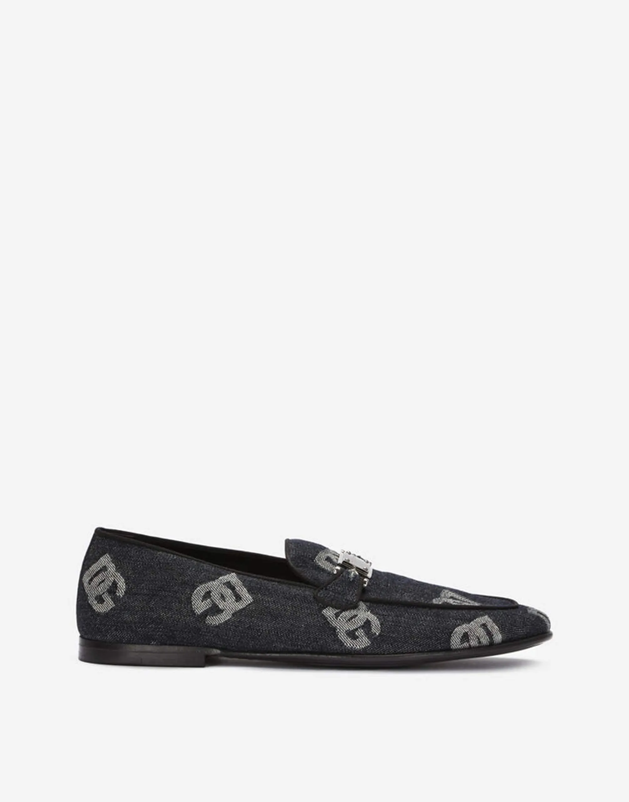 Denim Logo Loafers
