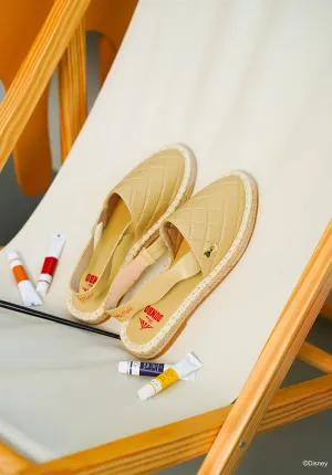 Disney Dumbo Dreams Take Flight Rounded Toe Slip Ons & Espadrilles (Light Yellow)