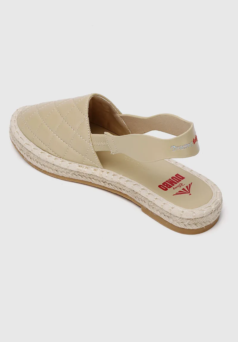 Disney Dumbo Dreams Take Flight Rounded Toe Slip Ons & Espadrilles (Light Yellow)