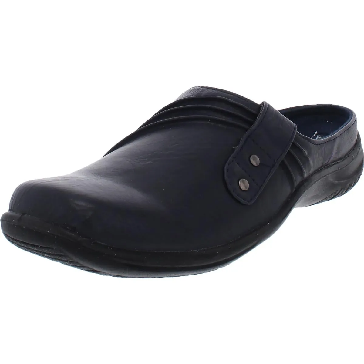 Easy Street Womens Holly Metallic Patent Clogs