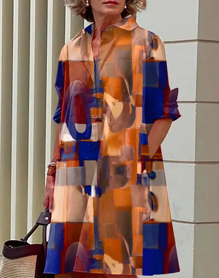 Elegant A-Line Retro Dress
