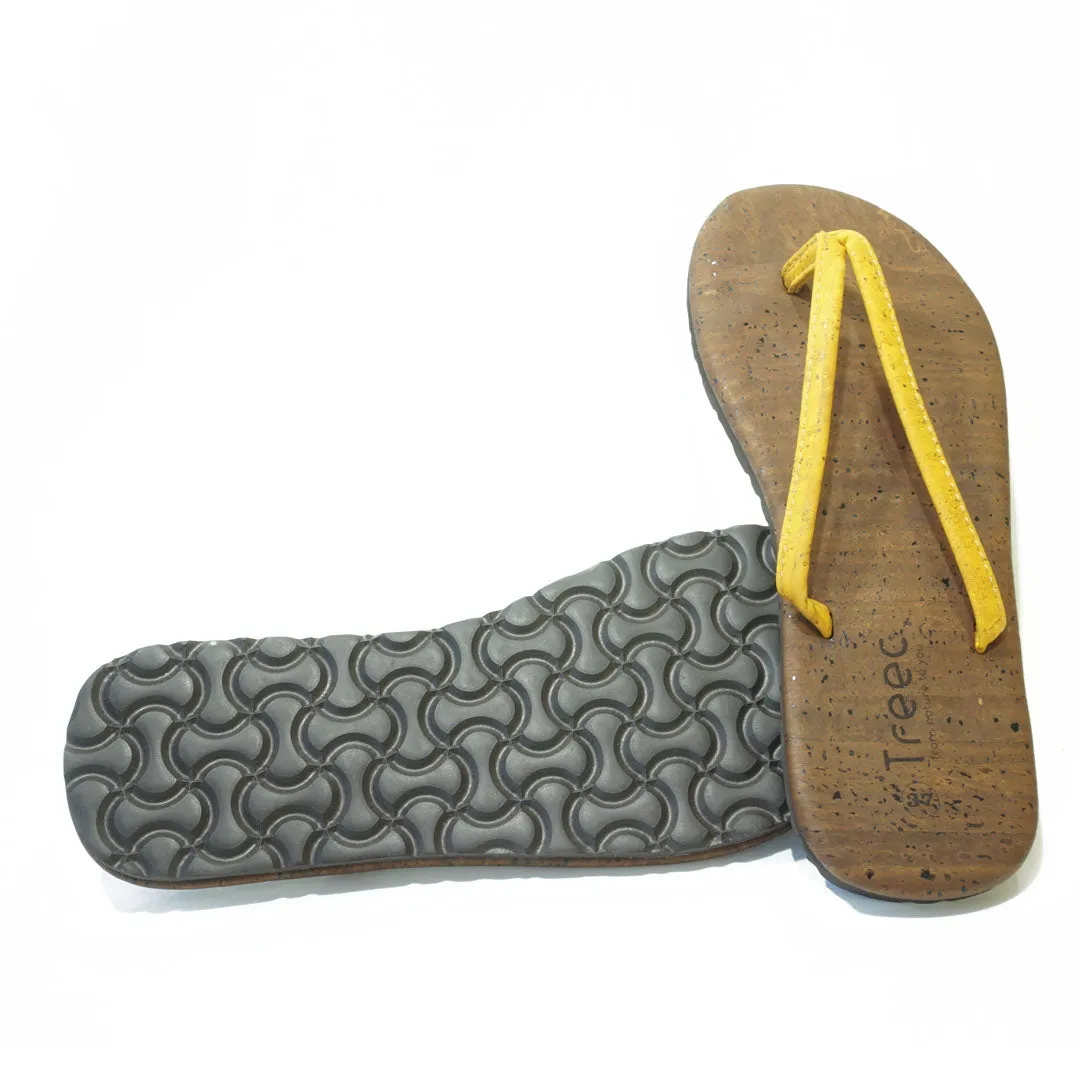 Flip Flop Cork Yellow Bay