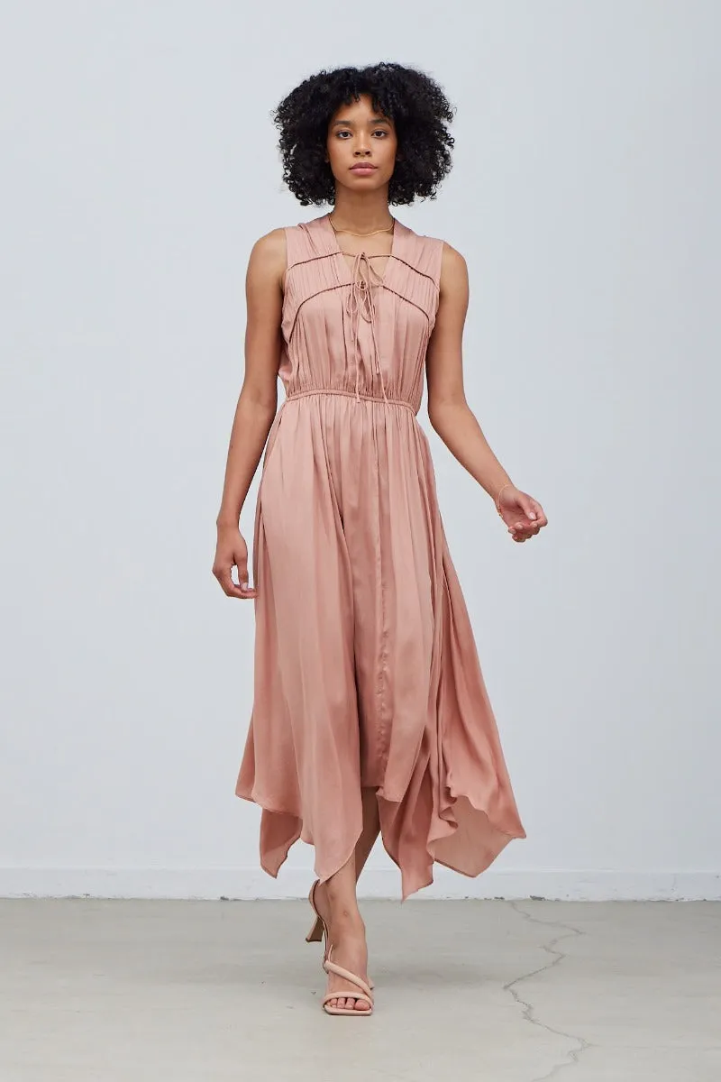 Grade & Gather Unbalanced Midi Dress