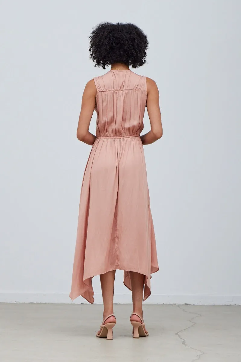 Grade & Gather Unbalanced Midi Dress