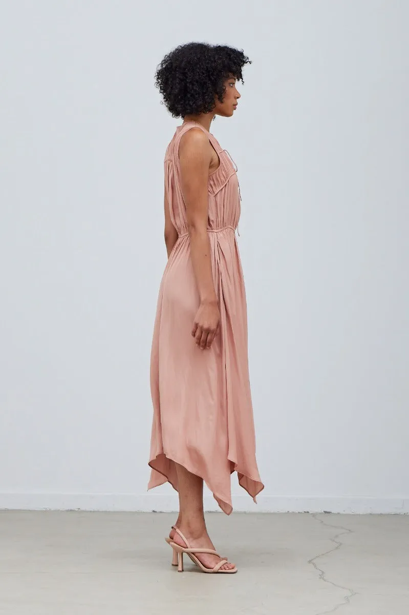 Grade & Gather Unbalanced Midi Dress