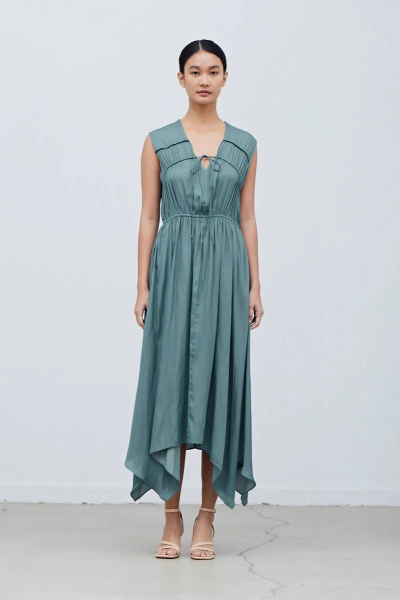 Grade & Gather Unbalanced Midi Dress