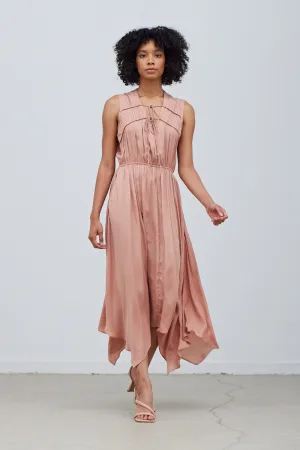 Grade & Gather Unbalanced Midi Dress