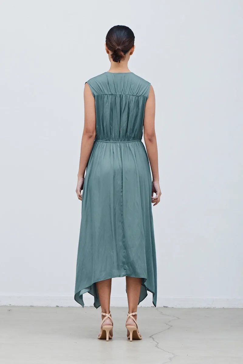 Grade & Gather Unbalanced Midi Dress