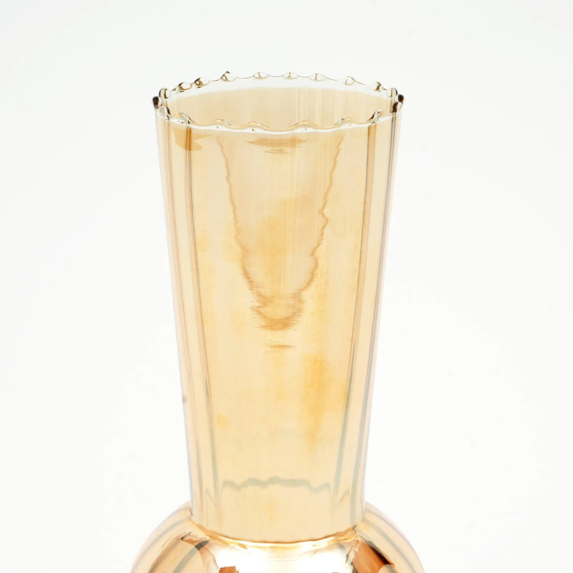 Handcrafted Whimsy Iridescent Vase