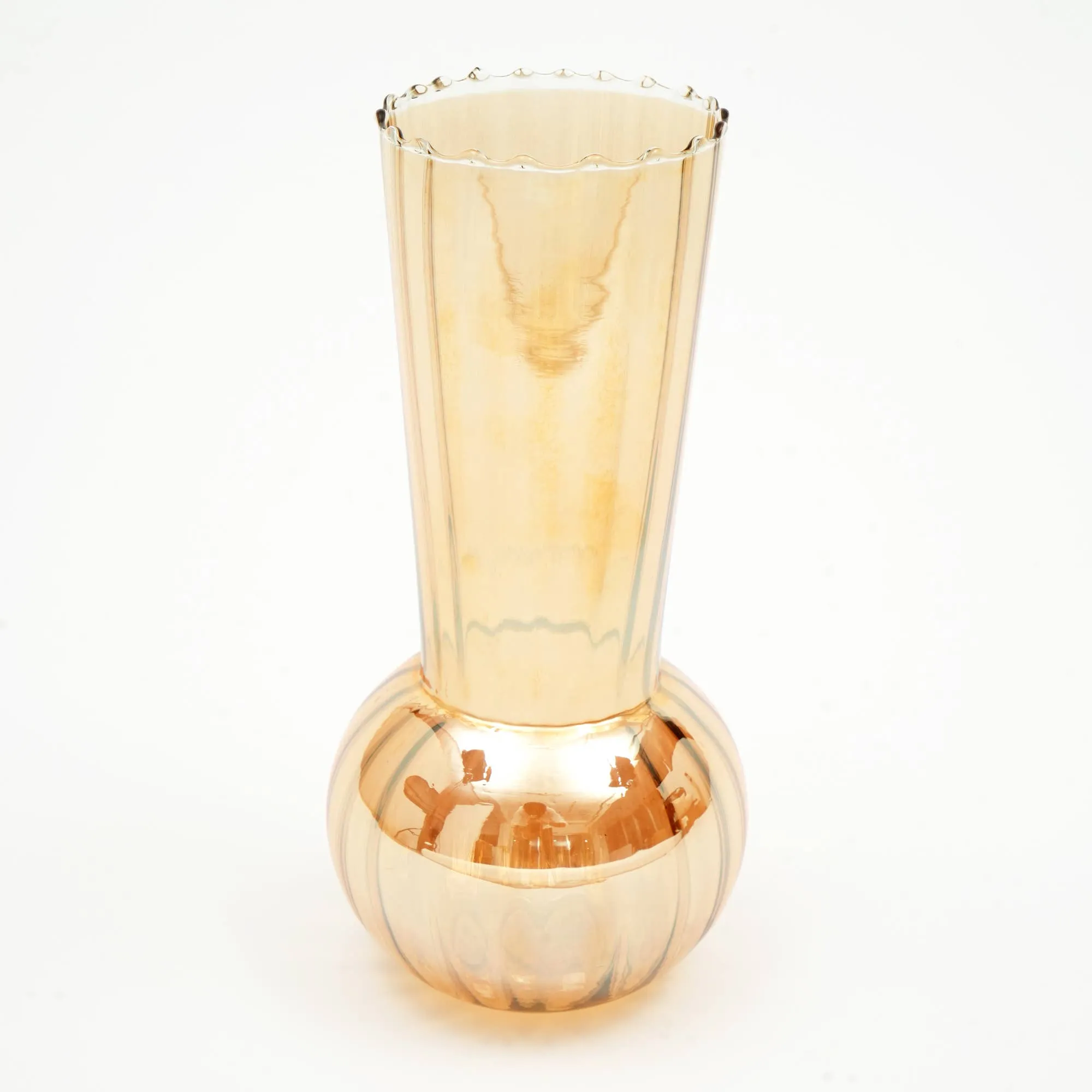 Handcrafted Whimsy Iridescent Vase