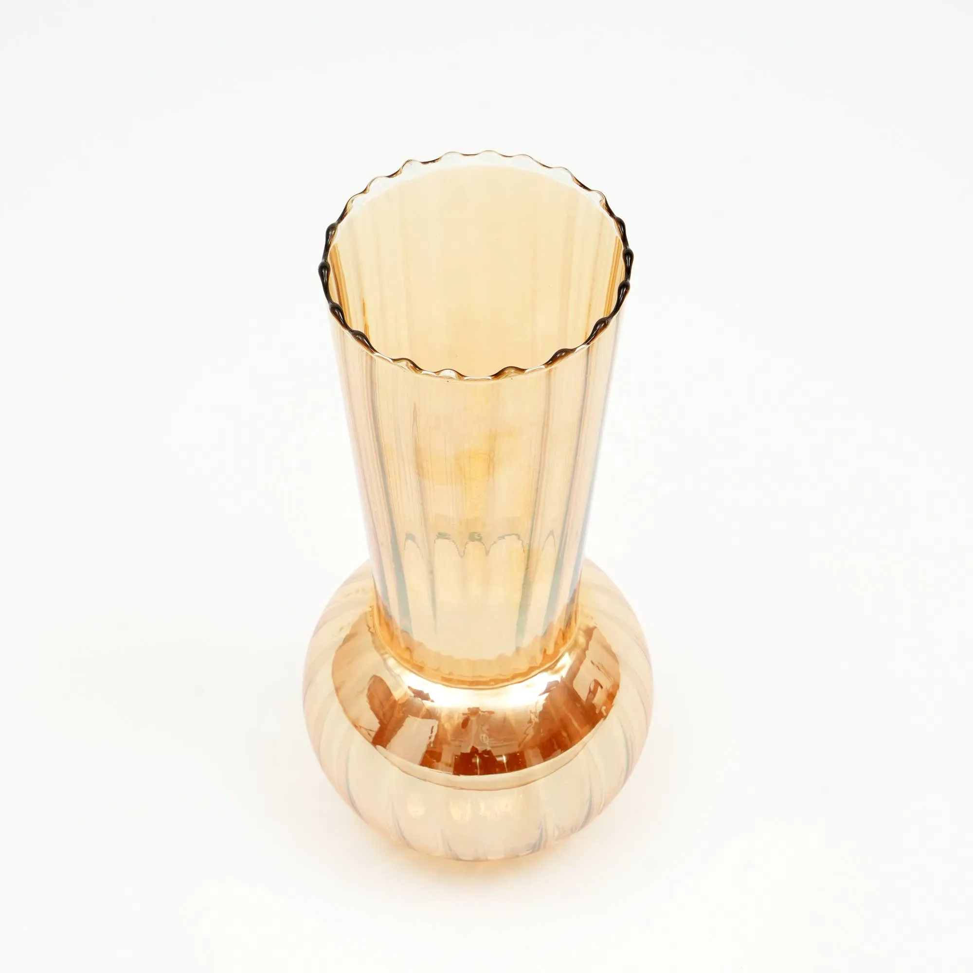 Handcrafted Whimsy Iridescent Vase