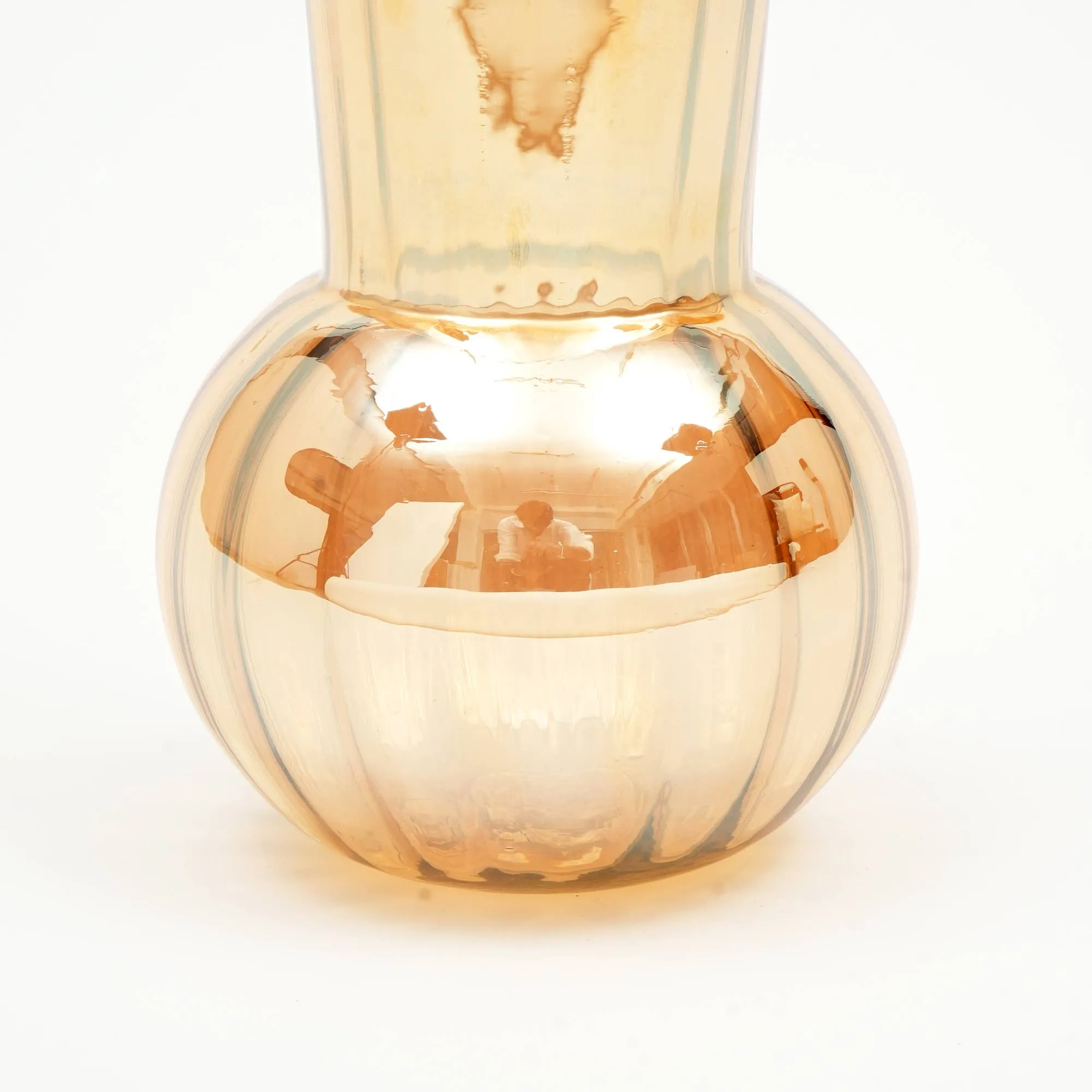 Handcrafted Whimsy Iridescent Vase