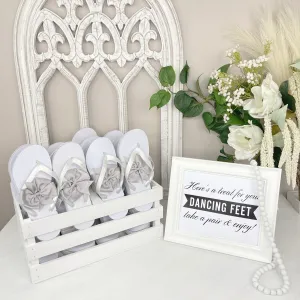 Handle Crate Bulk Flip Flops & Bows Bundle (20 Pairs)
