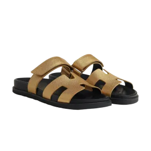 Hermes Chypre Sandals "Dore"