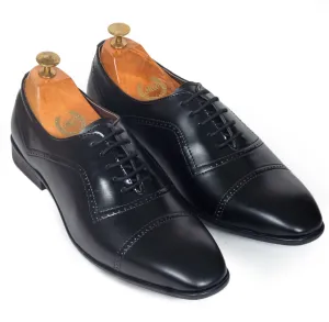 Italian Brogue Oxfords (Black)