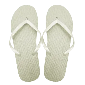 Ivory Flip Flops