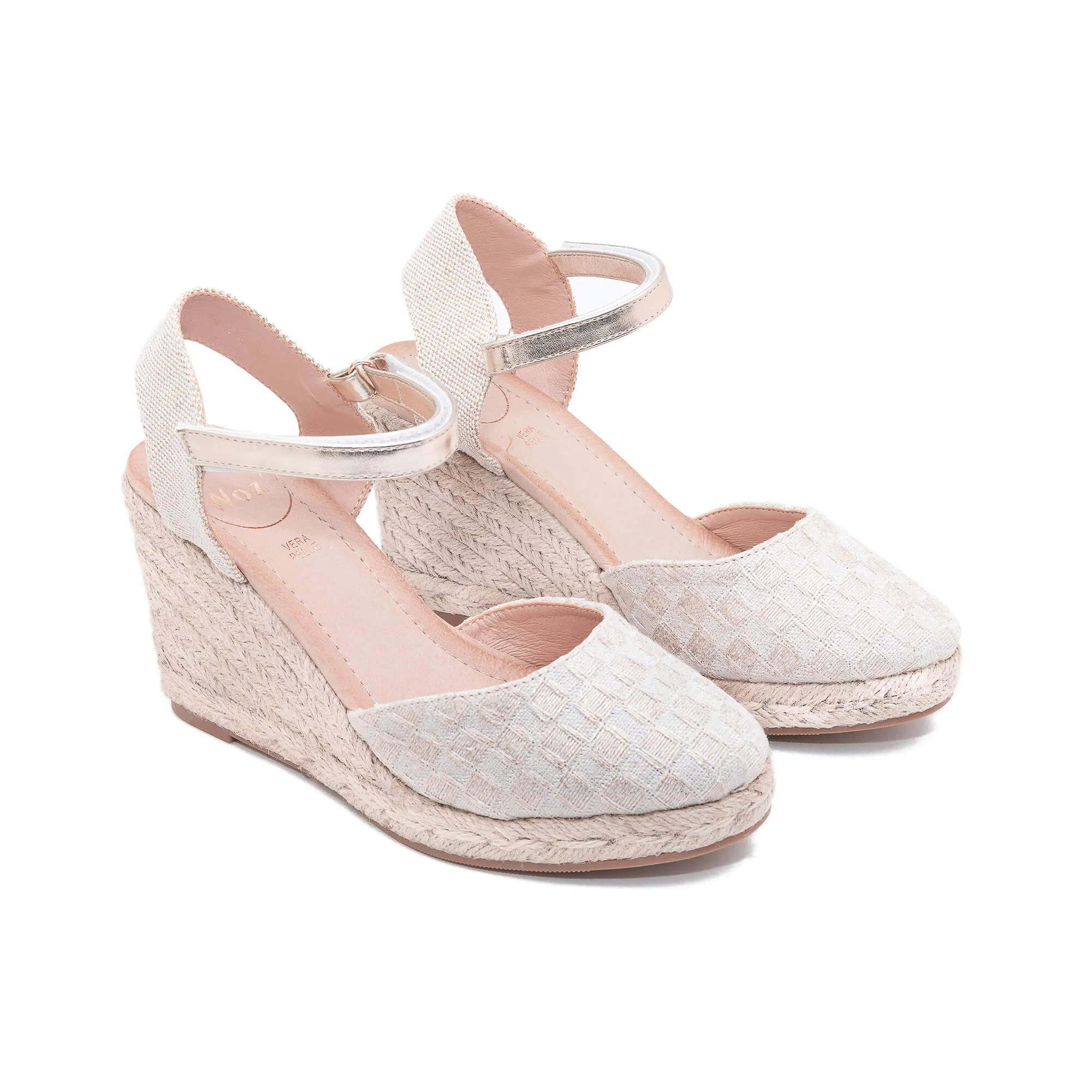 Mary Light Gold Espadrilles