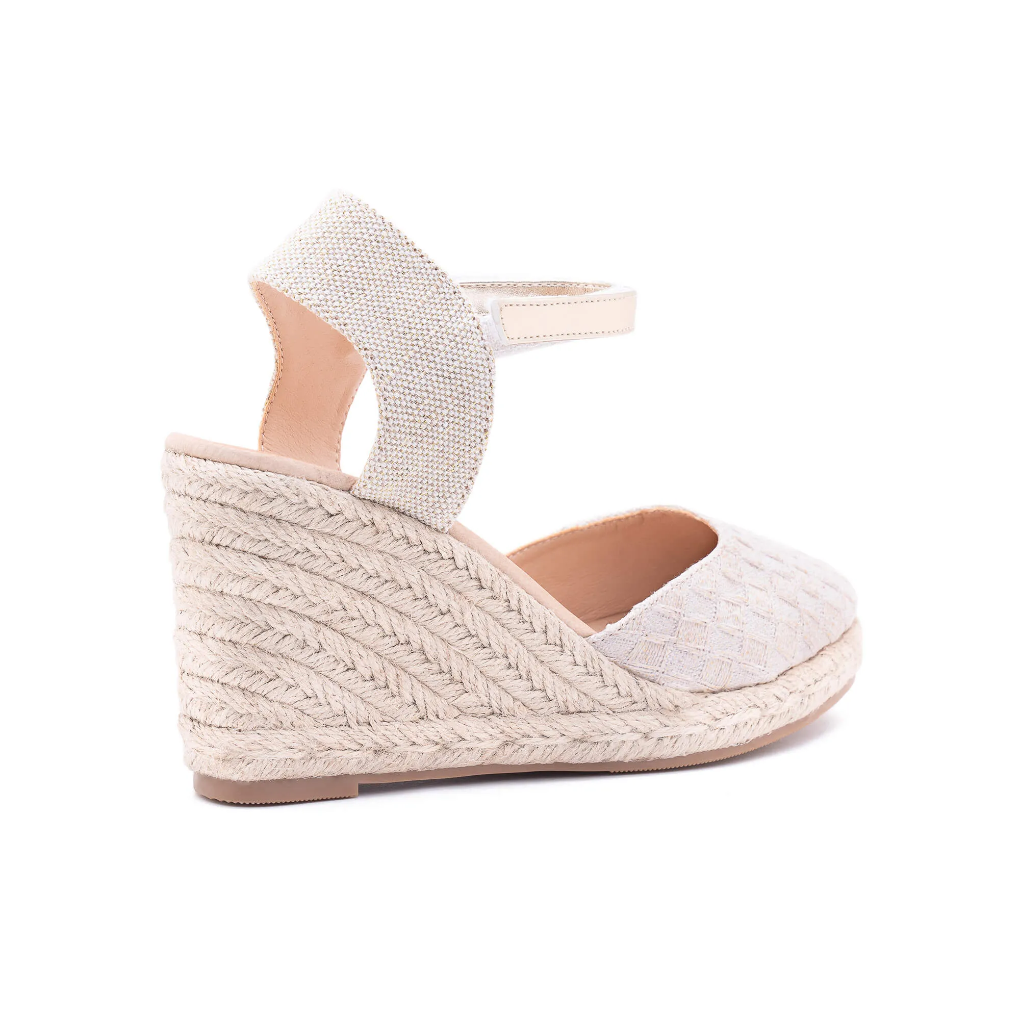 Mary Light Gold Espadrilles