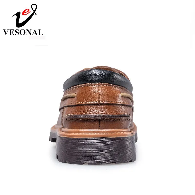 Men Casual Shoes Luxury Brand Male Adult Genuine Leather Shoes