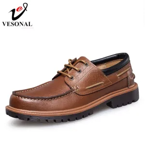 Men Casual Shoes Luxury Brand Male Adult Genuine Leather Shoes