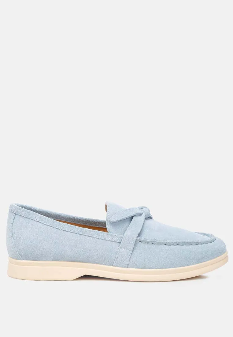 Nautica Genuine Suede Knot Detailed Loafers