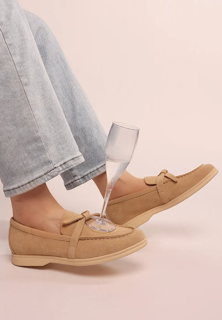 Nautica Genuine Suede Knot Detailed Loafers