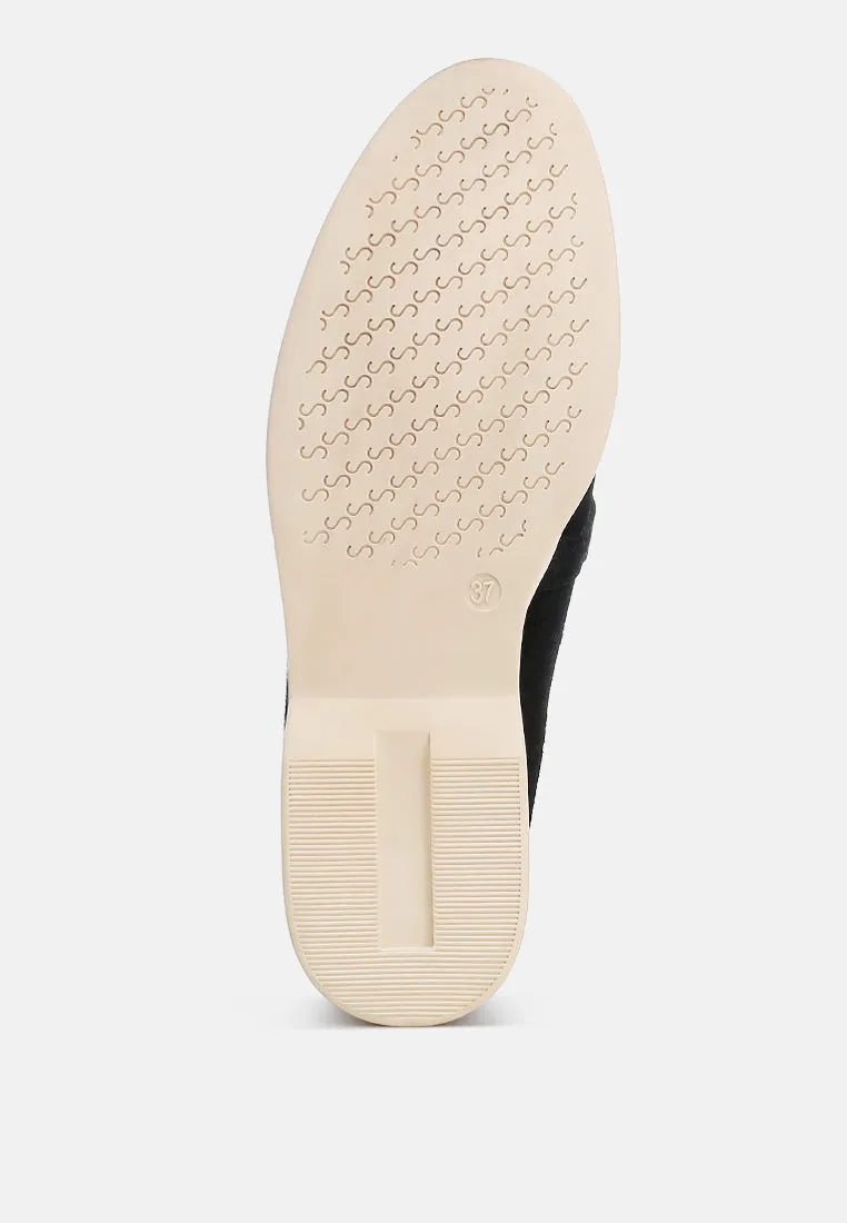 Nautica Genuine Suede Knot Detailed Loafers