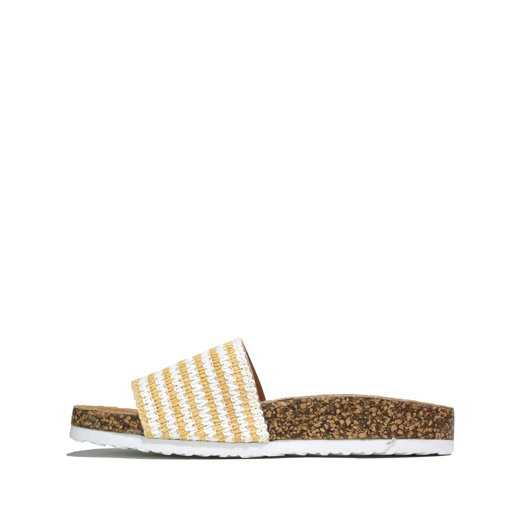 Open Toe Slider White