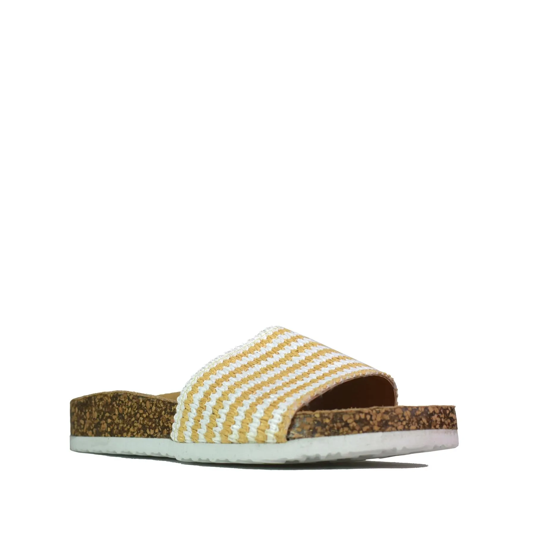 Open Toe Slider White