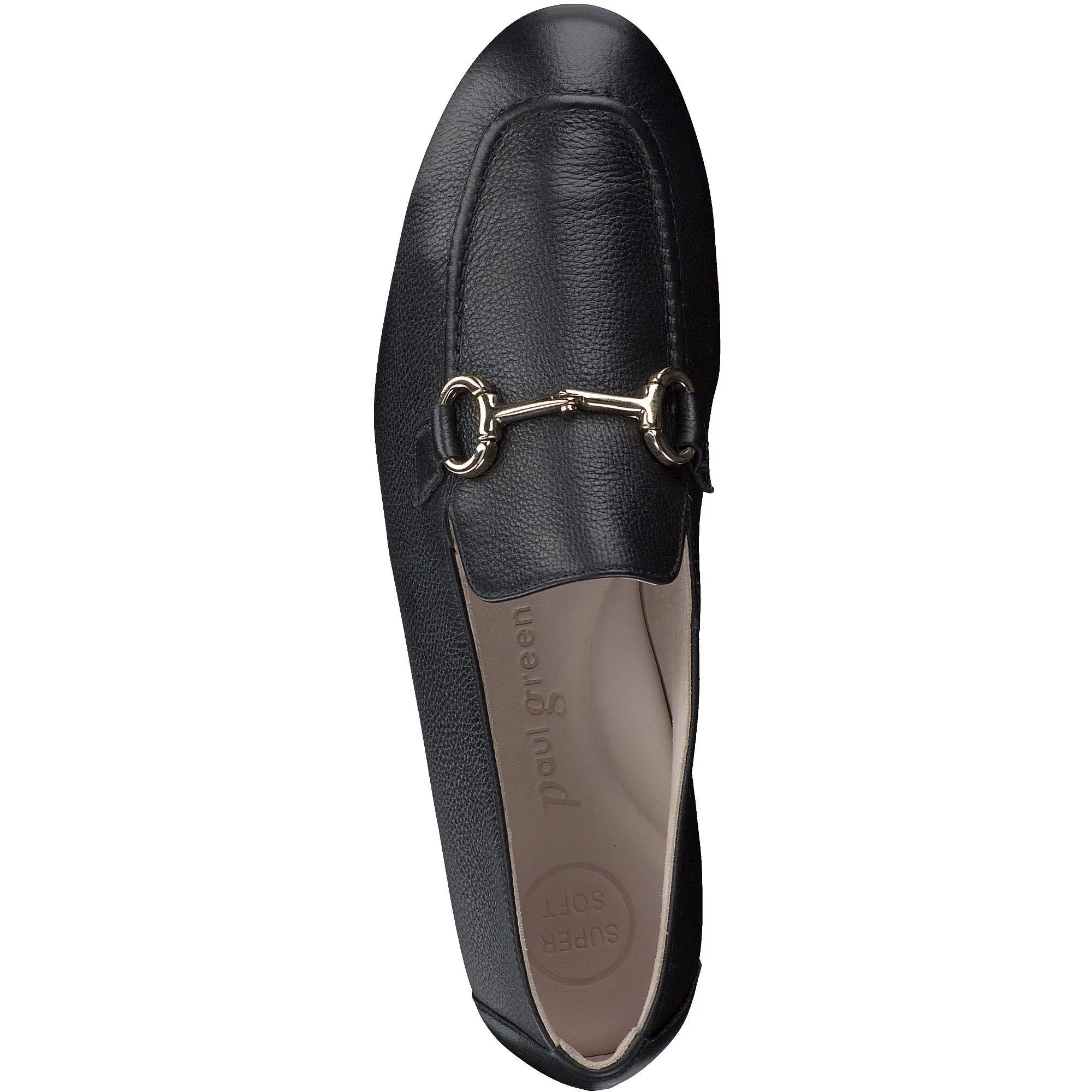 Paul Green Black Leather Loafer 2596