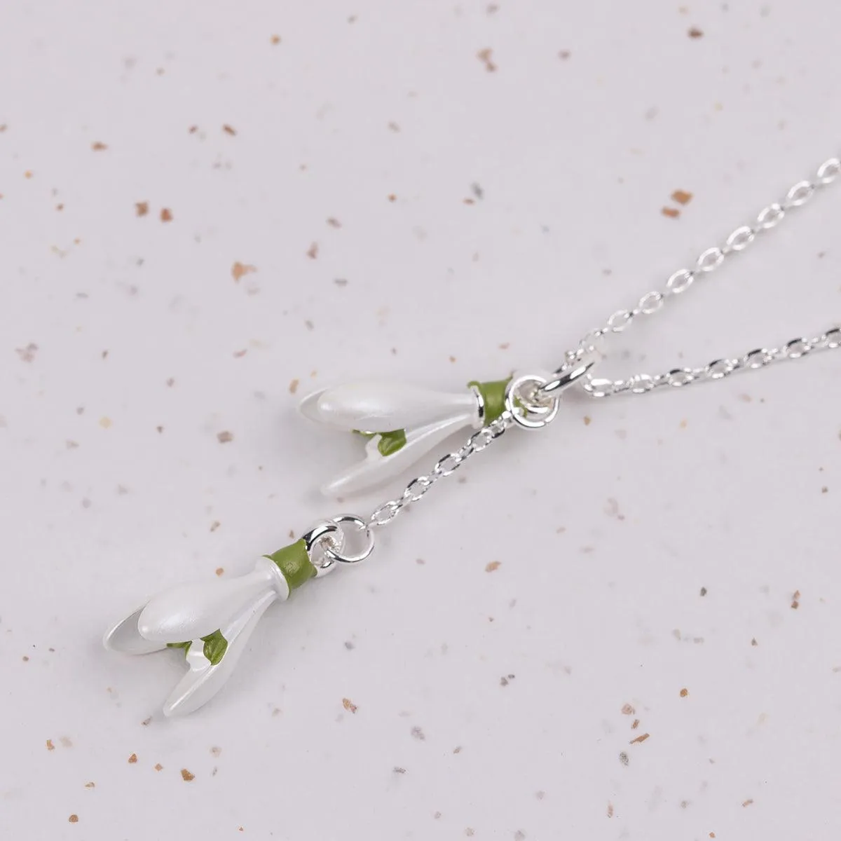 Pemberley Handcrafted Snowdrop Necklace