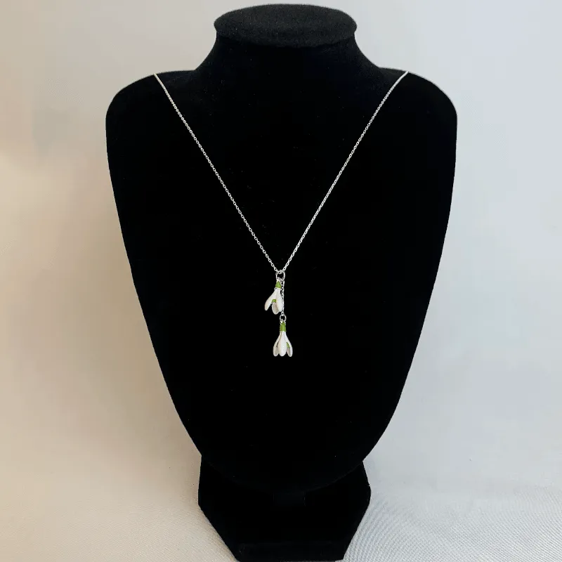 Pemberley Handcrafted Snowdrop Necklace