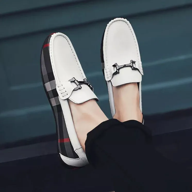 s Men's White Loafers in Vegan Leather for All Seasons