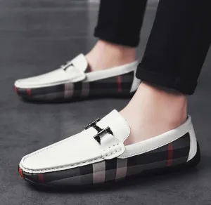 s Men's White Loafers in Vegan Leather for All Seasons